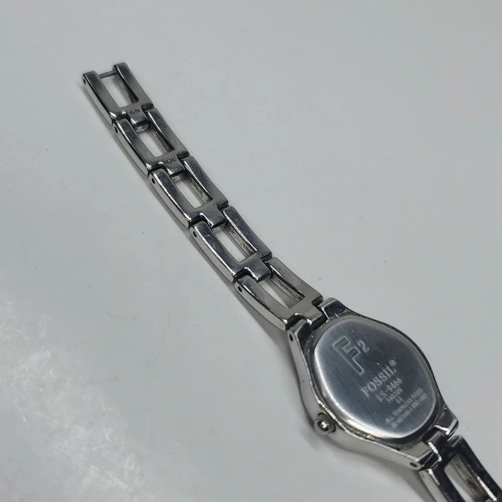 Fossil ES 9466 Turquoise Blue Dial Silver Stainless Steel Watch